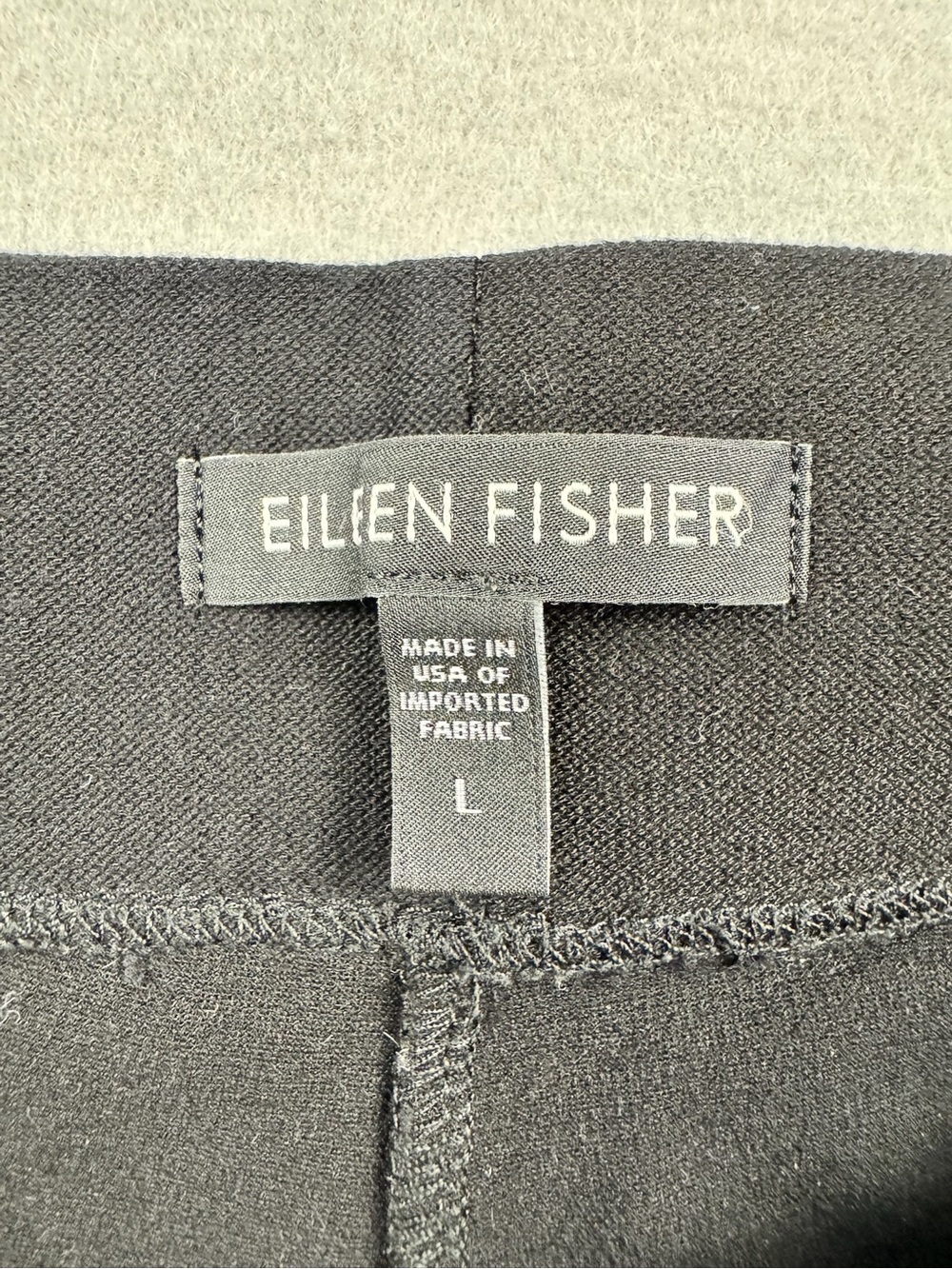 Eileen Fisher Woman’s Large Black Viscose Blend Stretch Pants Pull On Chic 34x28 - Picture 5 of 10